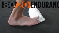 big toe elevated calf stretch