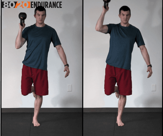 bottoms up single leg balance
