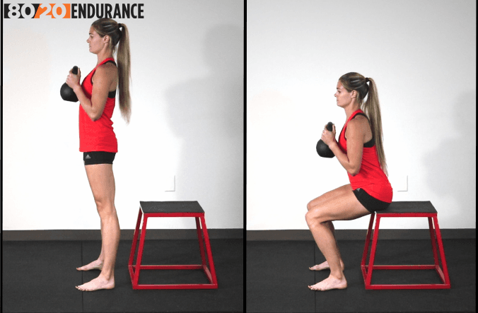 box squat with weight