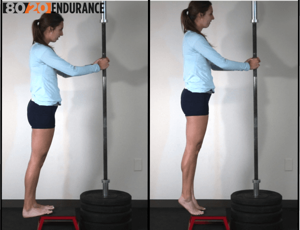double leg calf raise block