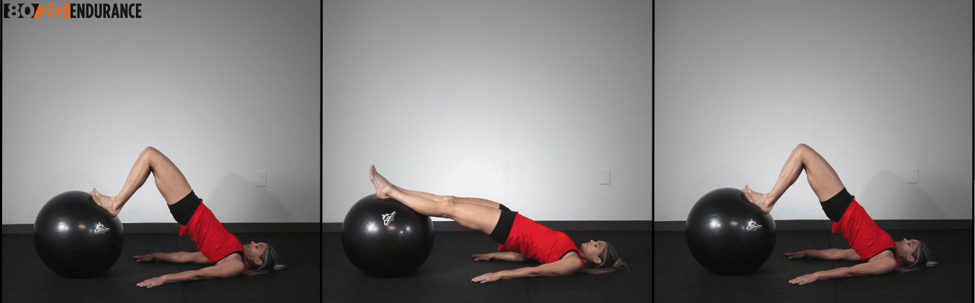 double leg hamstring curl swiss ball