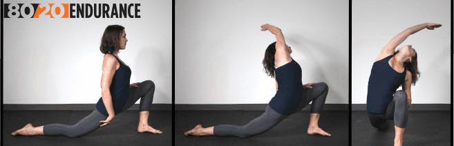 ground hip flexor - psoas stretch
