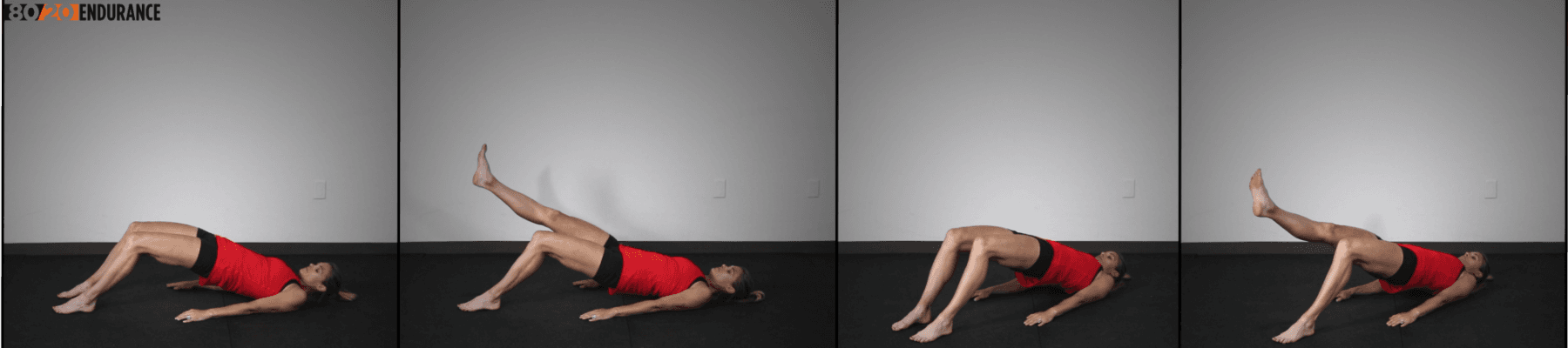 hamstring bridge with leg lift