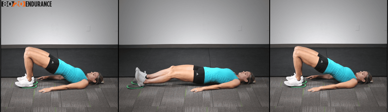 hamstring slider double leg curl
