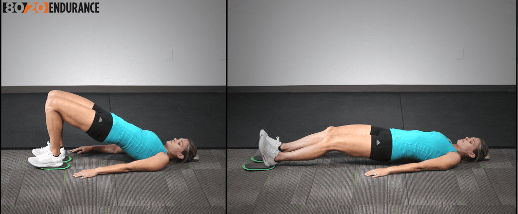 hamstring slider double leg eccentric