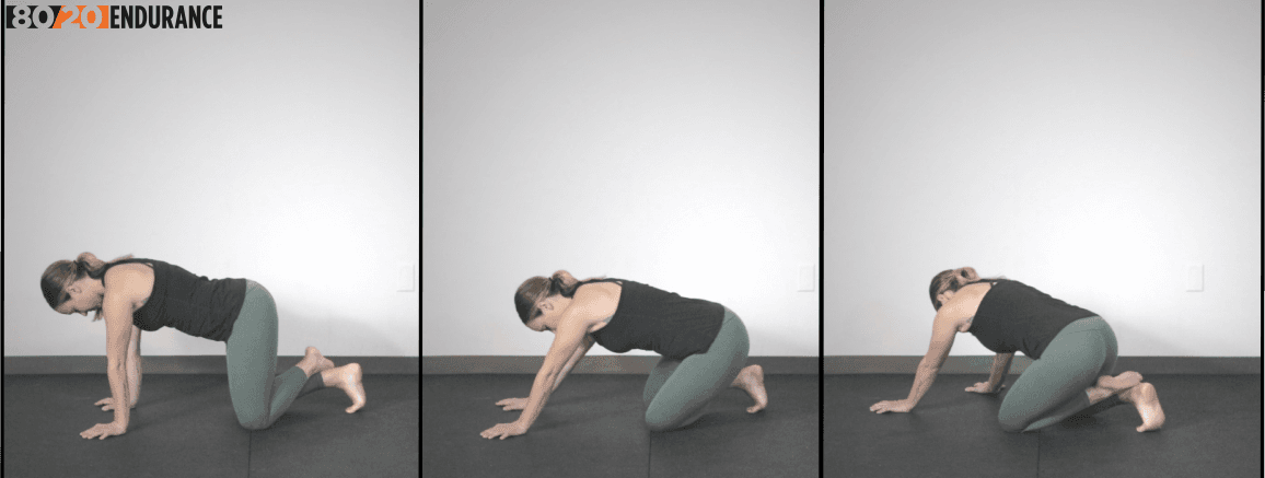 kneeling glute sit