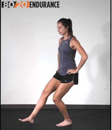leg forward mini squat