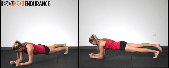 plank leg lift