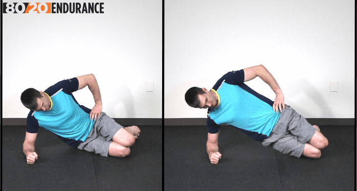 side bridge knees