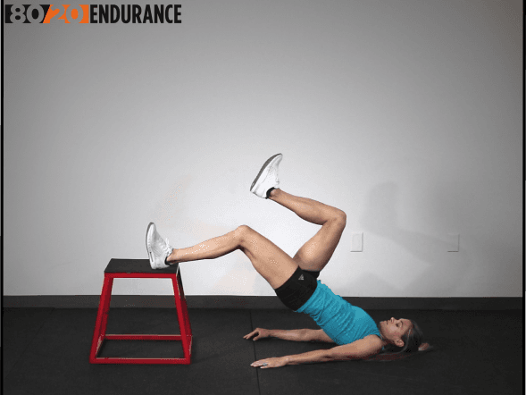 single leg hamstring bridge