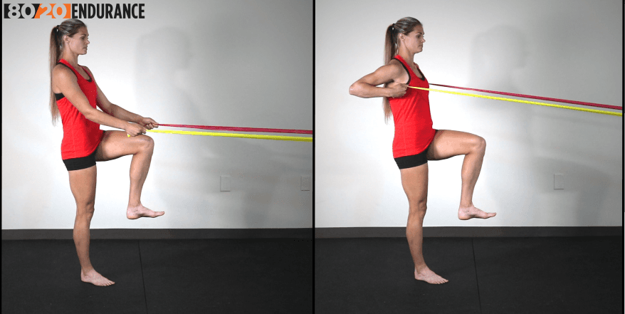 single leg row