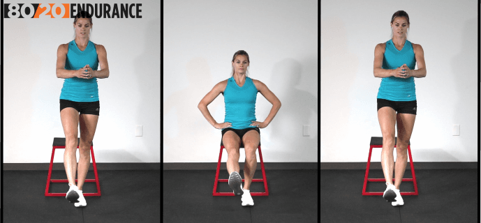 single leg squat box