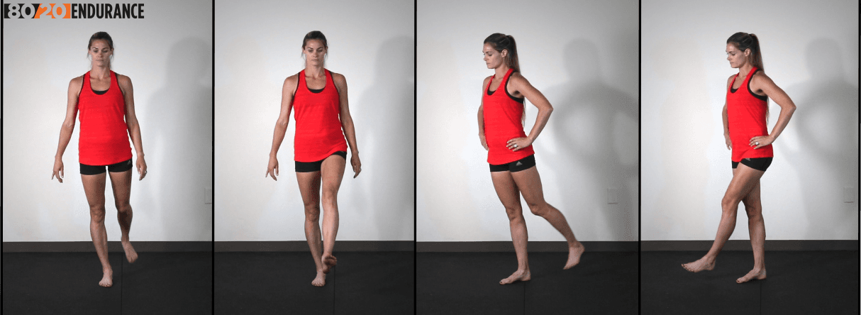 single leg swing forward backward