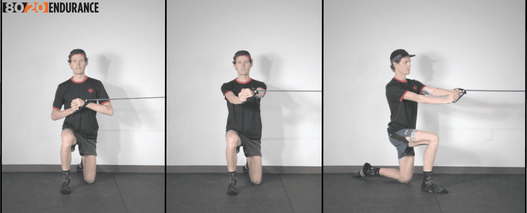 split stance pallof