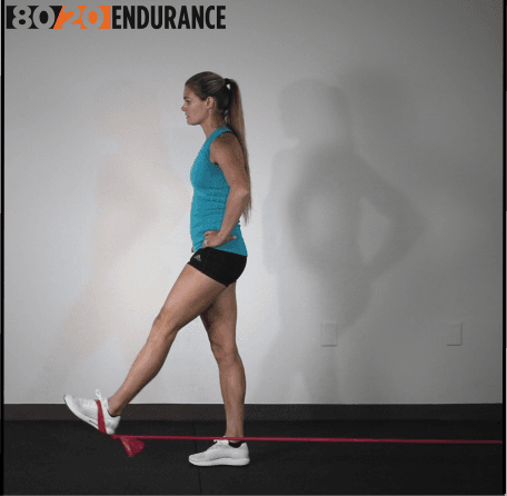 standing hip flexor knee drive and leg swing assisted