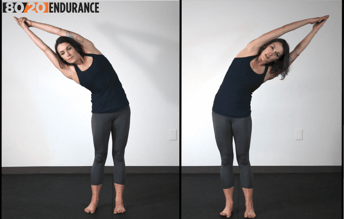 standing lateral lean