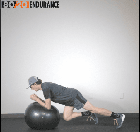 swiss ball knee drive