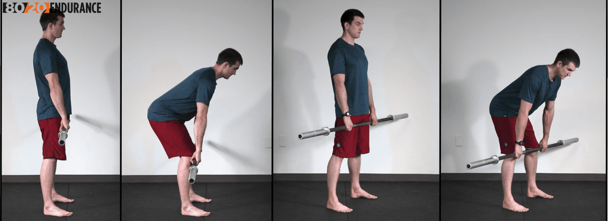 barbell hip hinge