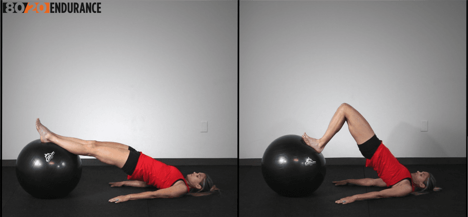 double leg hamstring curl swiss ball 2