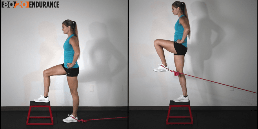 step up knee drive